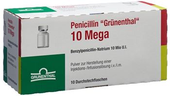 Penicillin «Grünenthal» 10 Mega 10 vial, powder for solution for injection/infusion